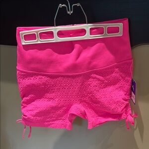 JoyLab Hot Pink Textured gym Shorts